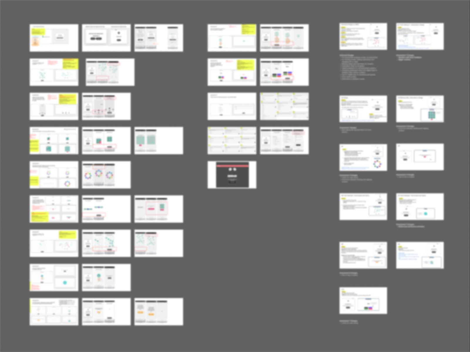 Screen specifications and design system documentation