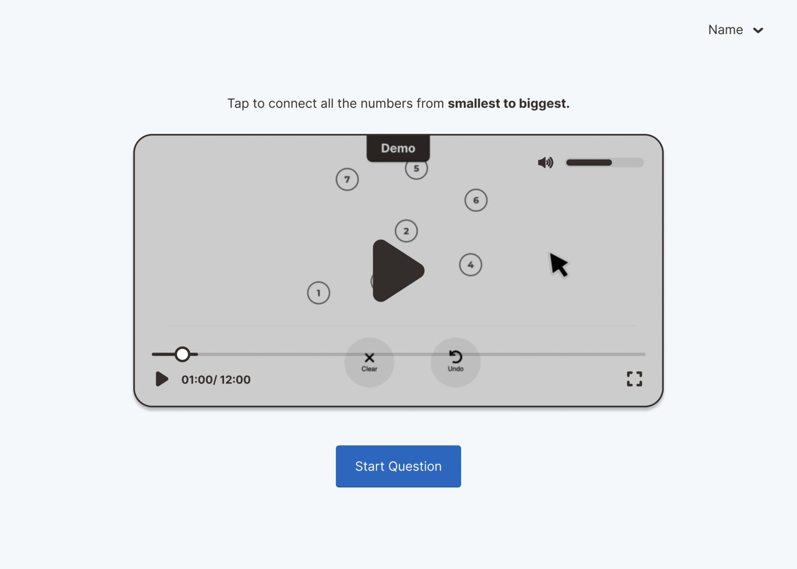 DBFS clearly labelled demo with playback controls