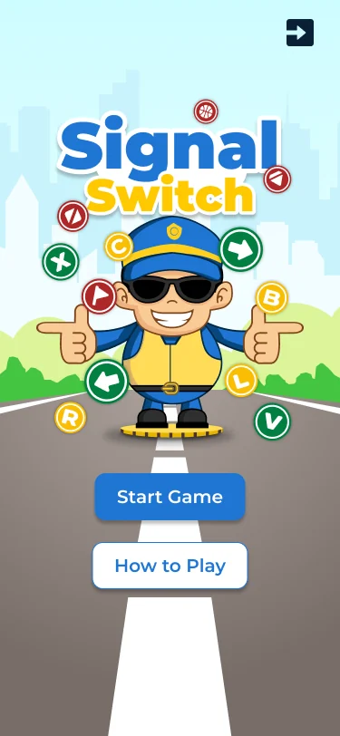 Signal Switch start screen