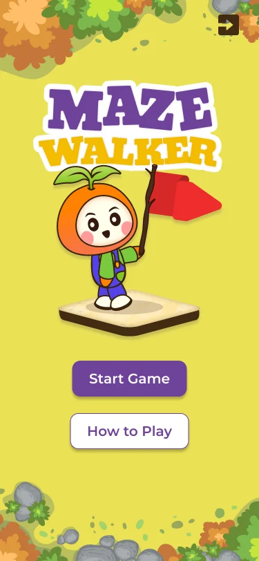 Maze Walker start screen